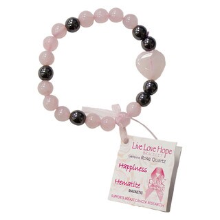 Happiness Hematite Pink United Bracelet